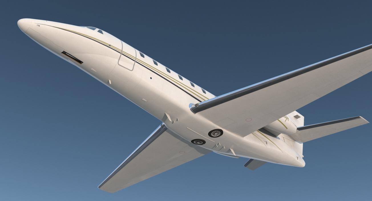 Business Jet Cessna Model 680 Sovereign 3D model