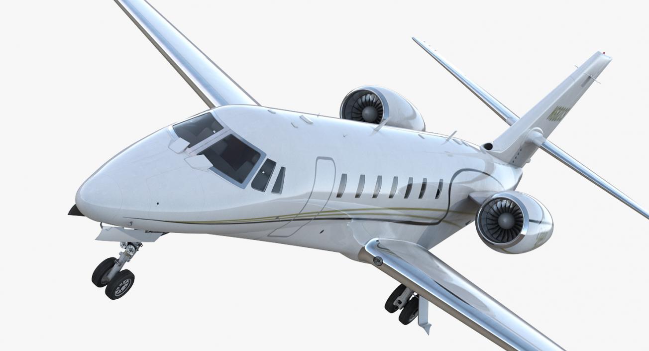 Business Jet Cessna Model 680 Sovereign 3D model