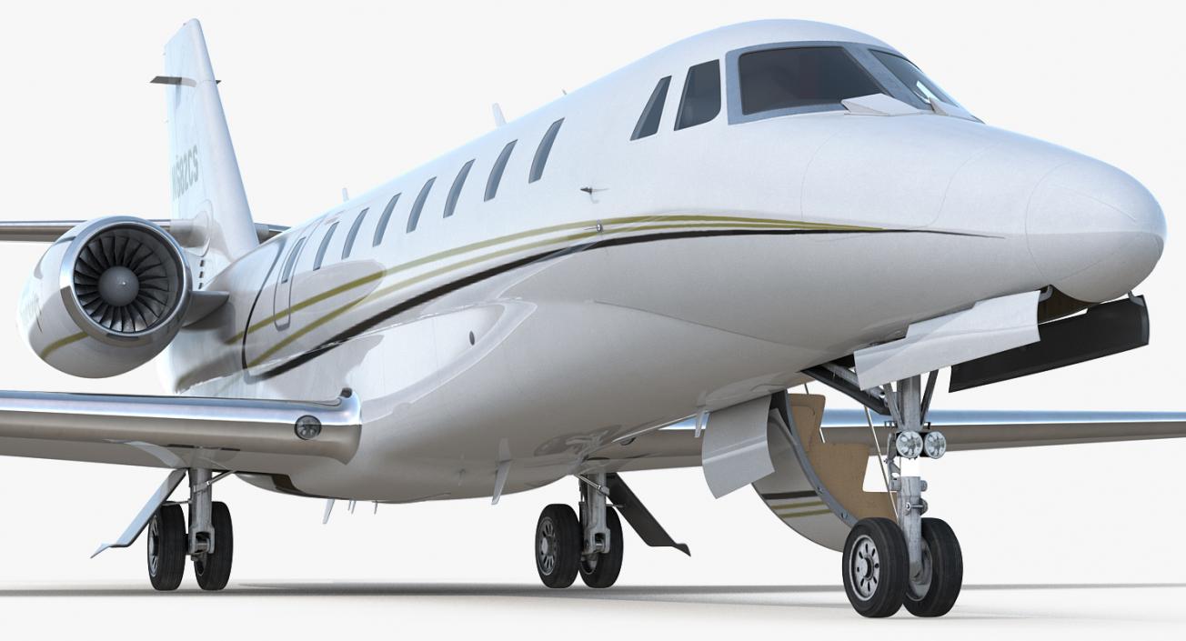 Business Jet Cessna Model 680 Sovereign 3D model