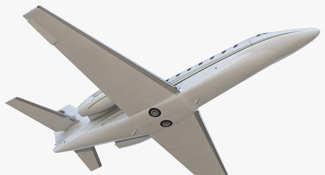 Business Jet Cessna Model 680 Sovereign 3D model