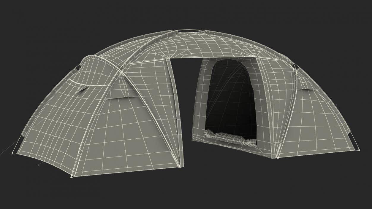 Outdoor Camping Tent Closed 3D