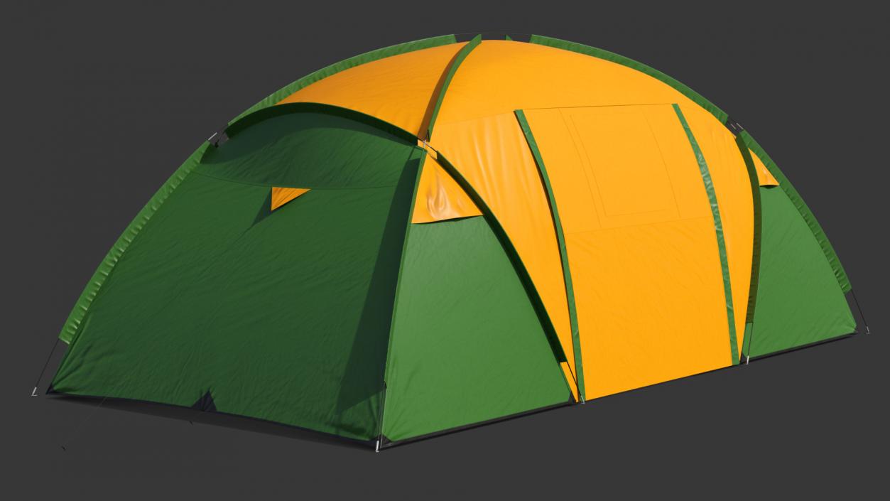 Outdoor Camping Tent Closed 3D