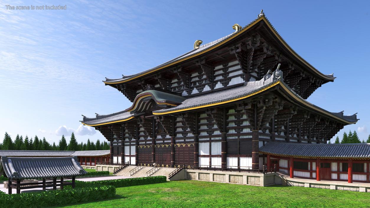 3D Asian Pagoda Building