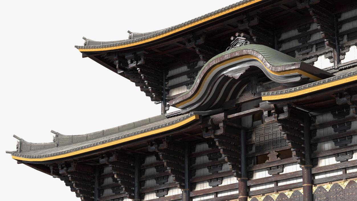 3D Asian Pagoda Building