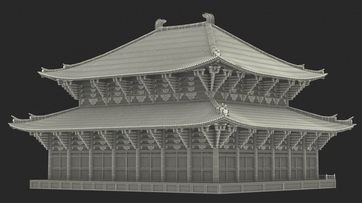 3D Asian Pagoda Building