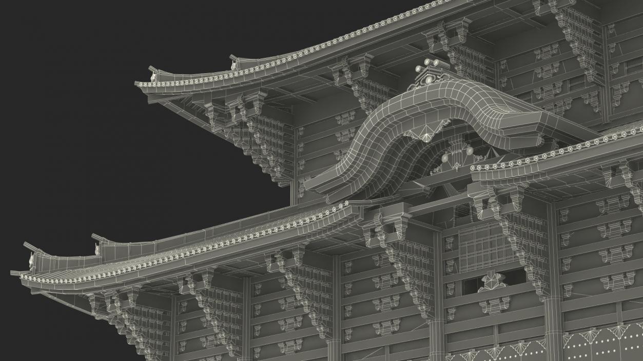 3D Asian Pagoda Building