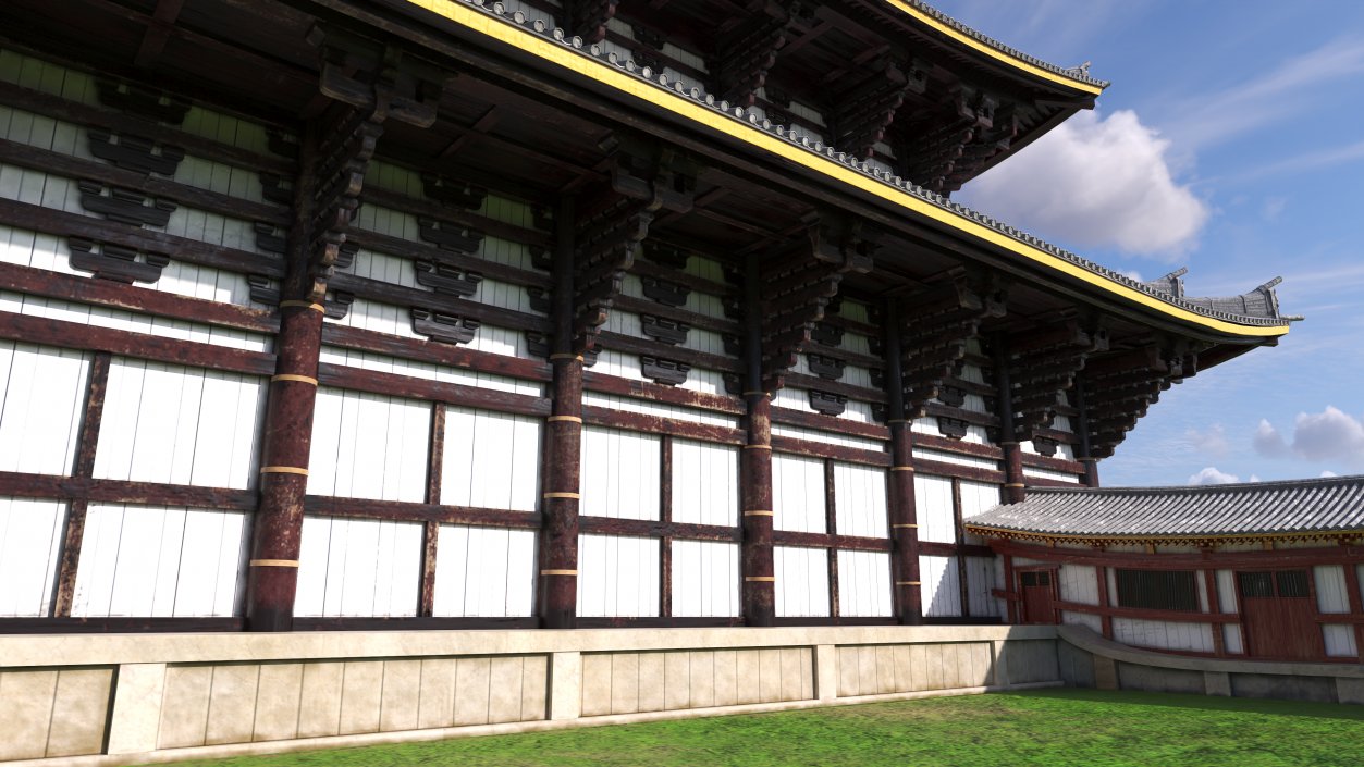 3D Asian Pagoda Building