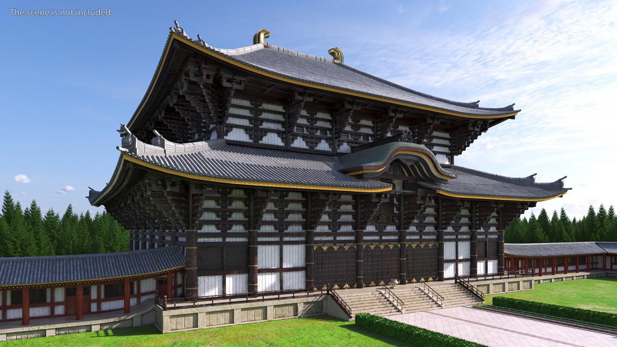 3D Asian Pagoda Building