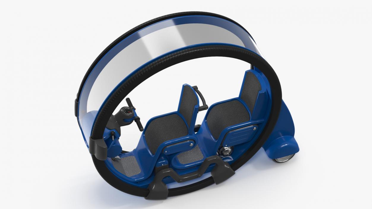 Futuristic Personal Vehicle Tube Blue 3D