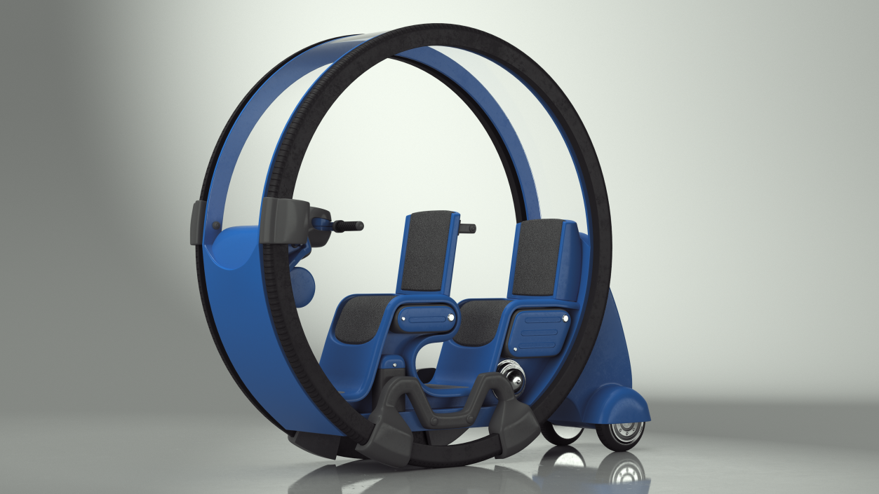 Futuristic Personal Vehicle Tube Blue 3D