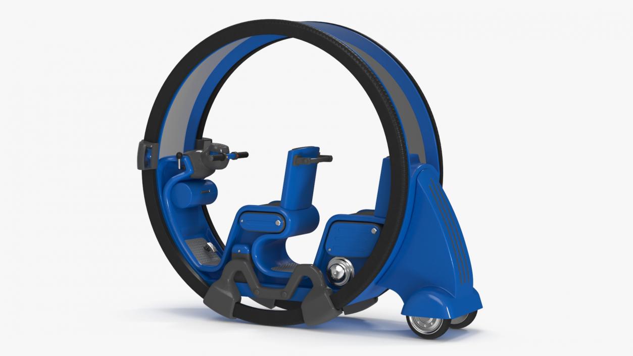 Futuristic Personal Vehicle Tube Blue 3D