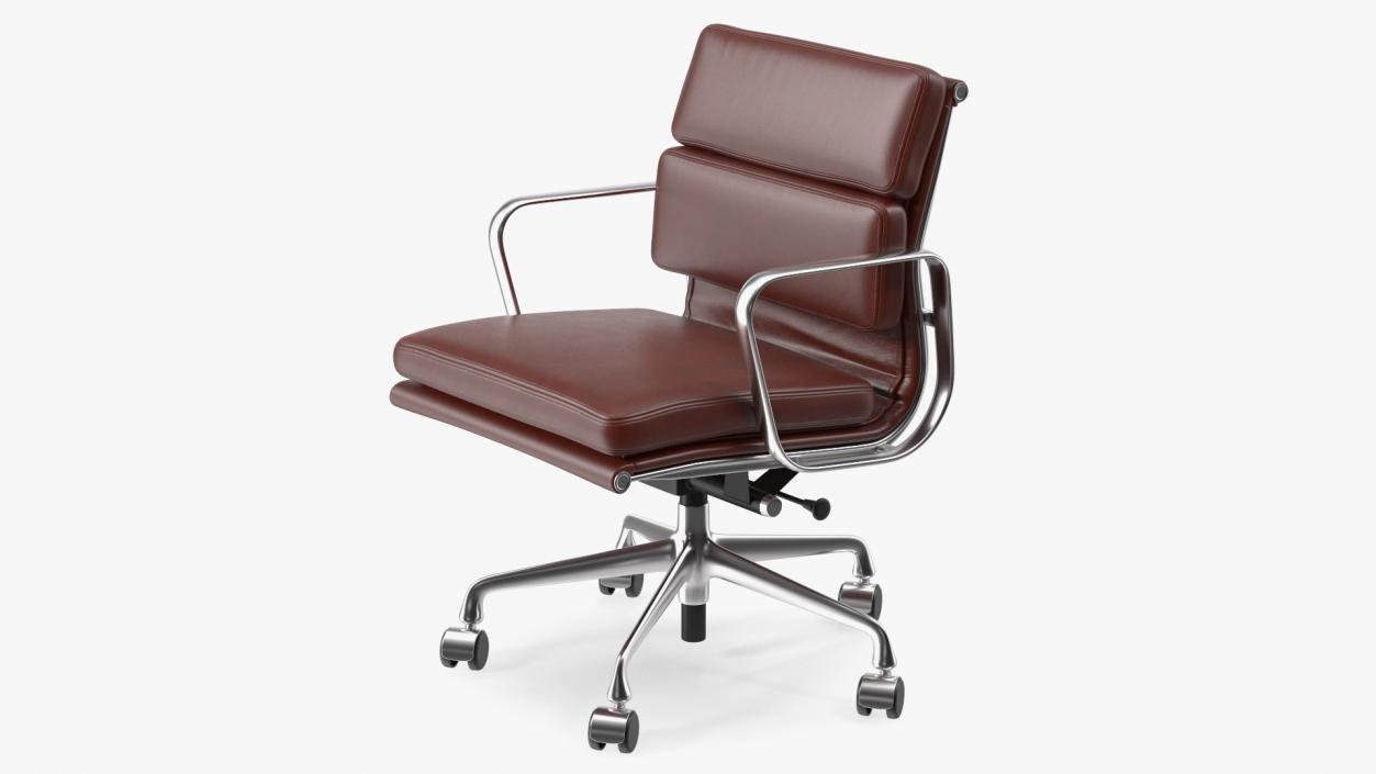 3D model Management Chair Brown Leather