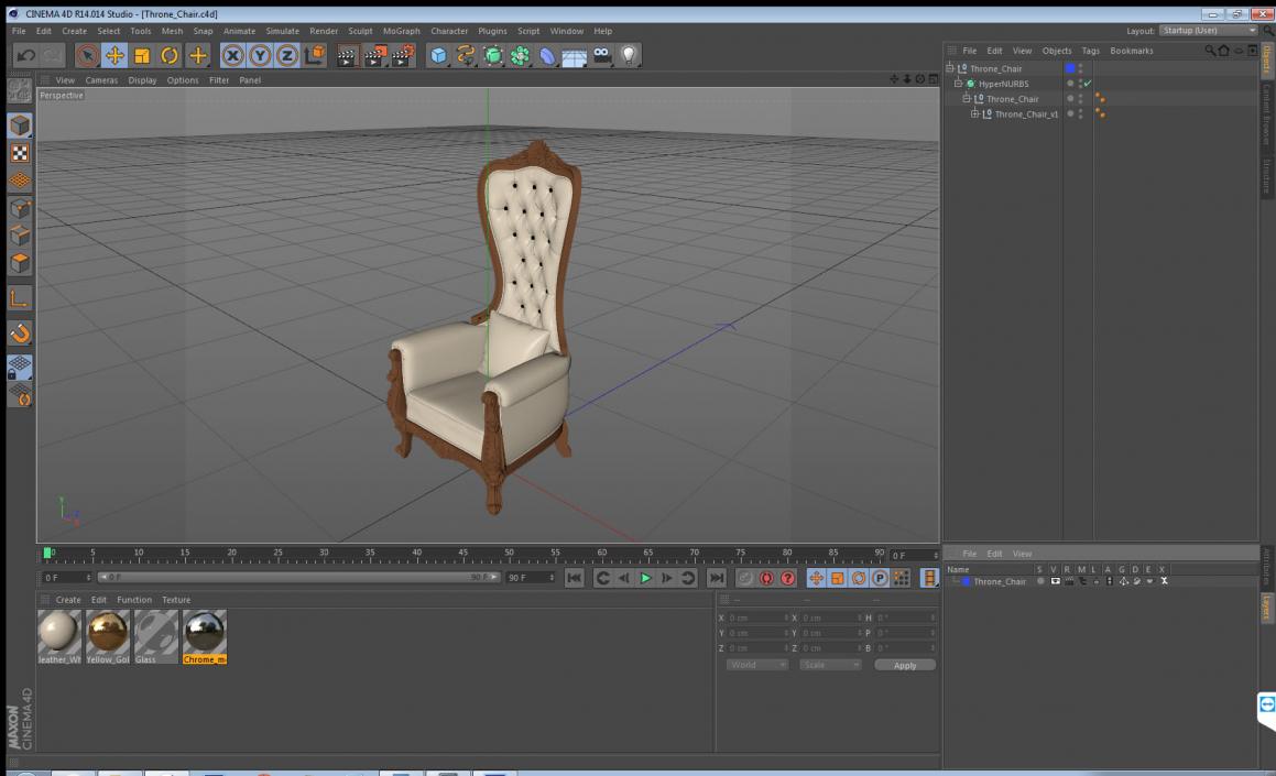 Throne Chair 3D