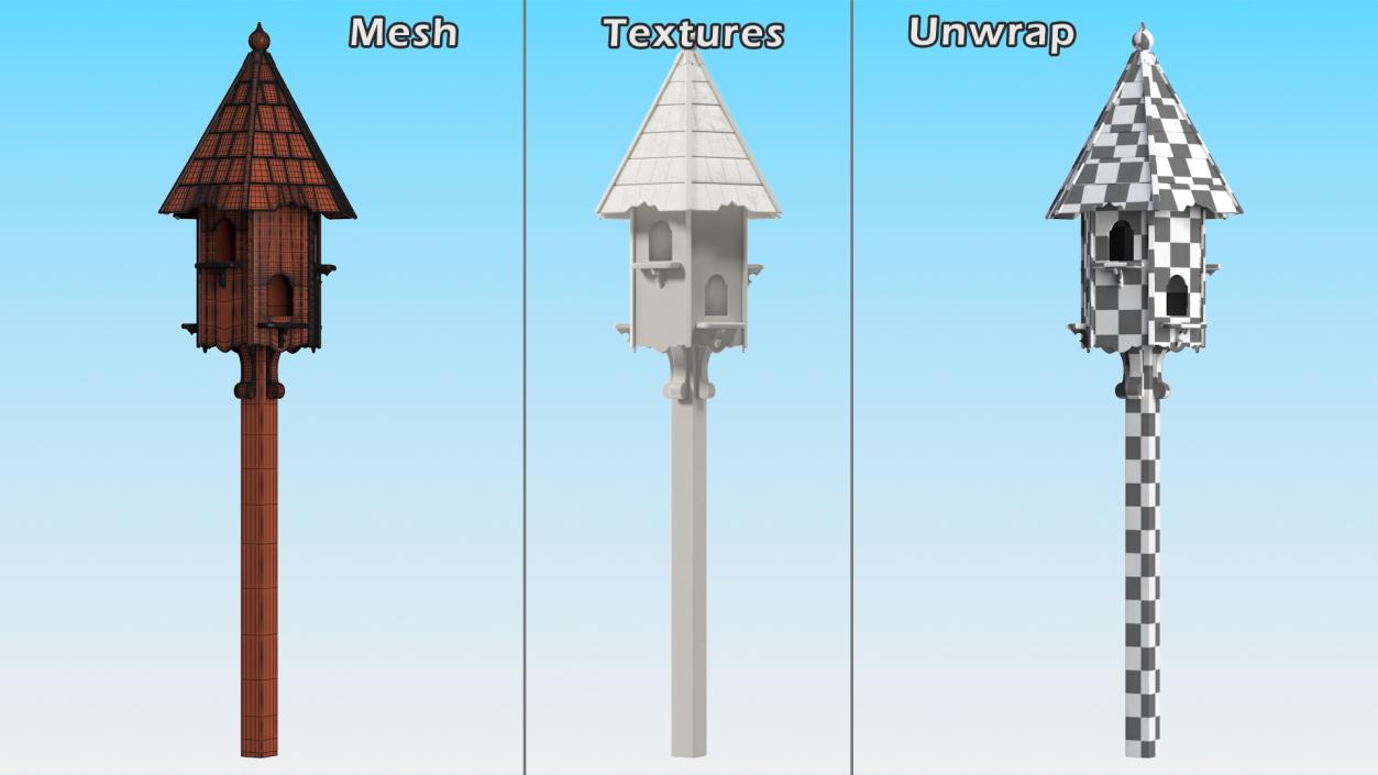 Bird Houses Collection 3D