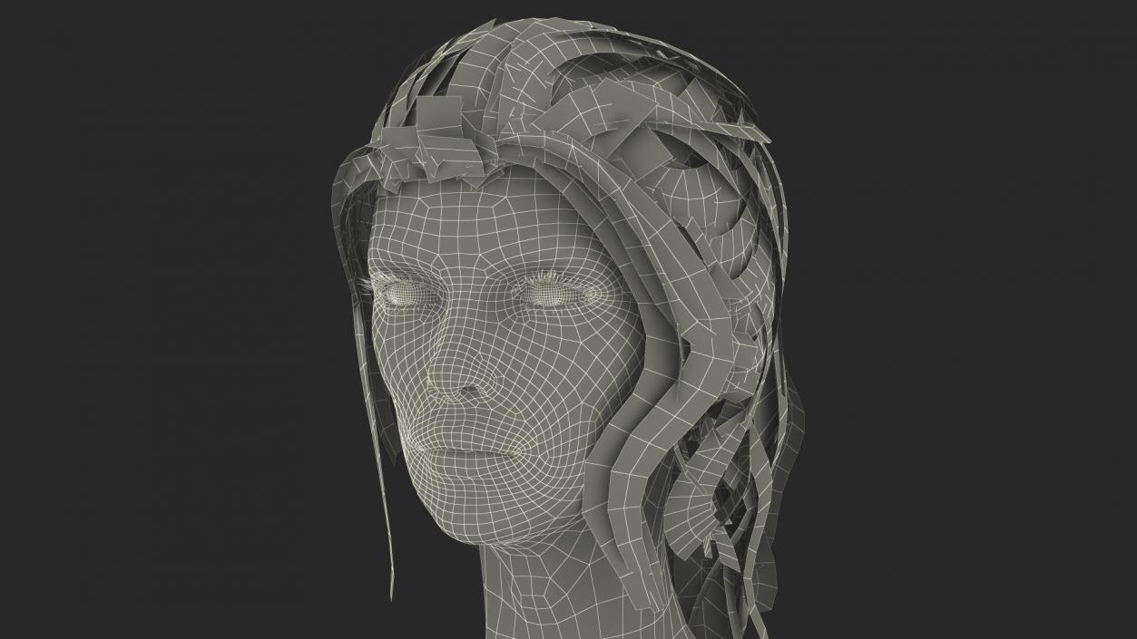 3D model Woman Anorexic Rigged for Cinema 4D