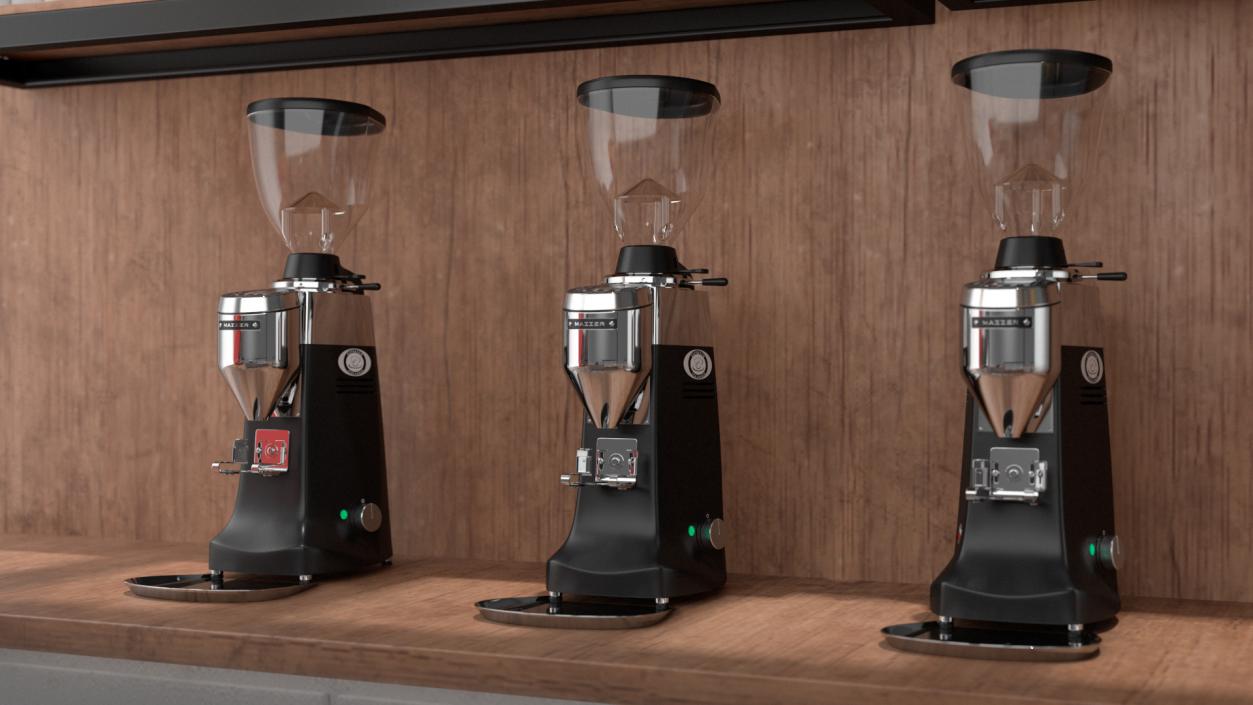 3D Coffee Shop with Equipment