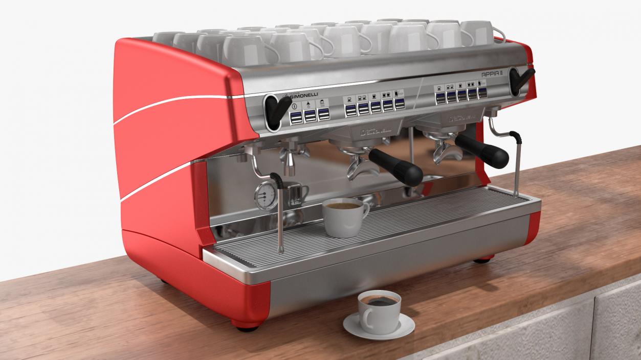 3D Coffee Shop with Equipment