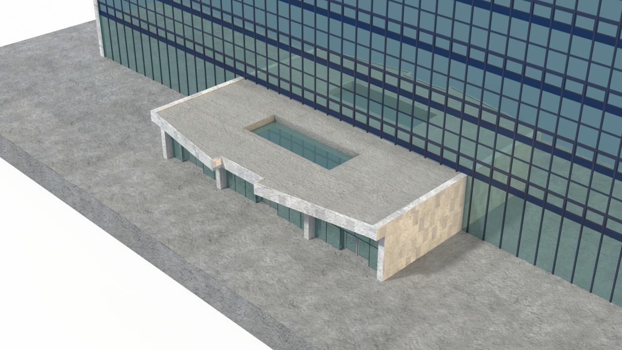 3D model United Nations Secretariat Building