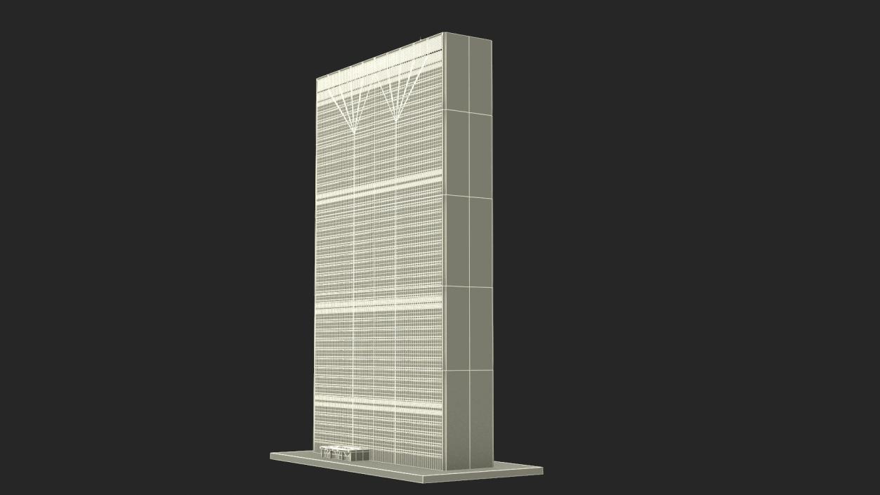 3D model United Nations Secretariat Building