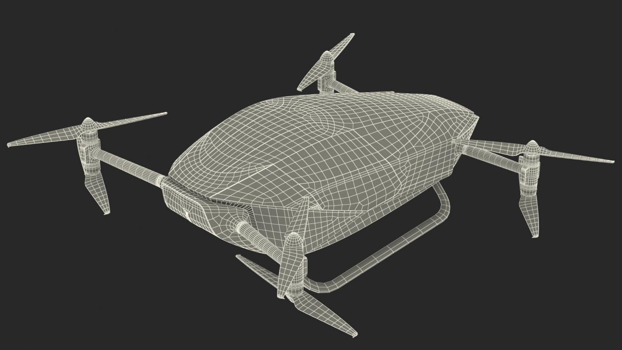 3D Xpeng X2 Flying Car Rigged