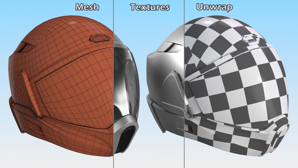 3D CrossHelmet X1 Smart Motorcycle Helmet model