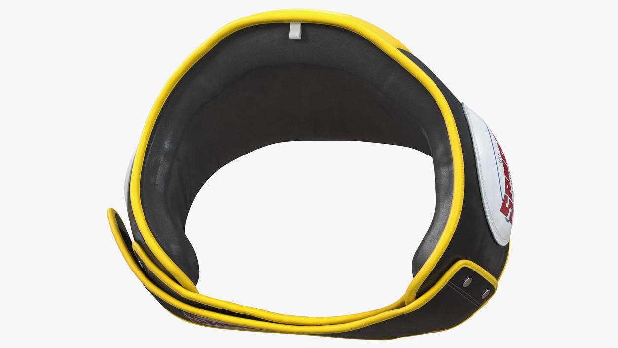 Sandee Velcro Belly Pad Maneken Black Yellow 3D model