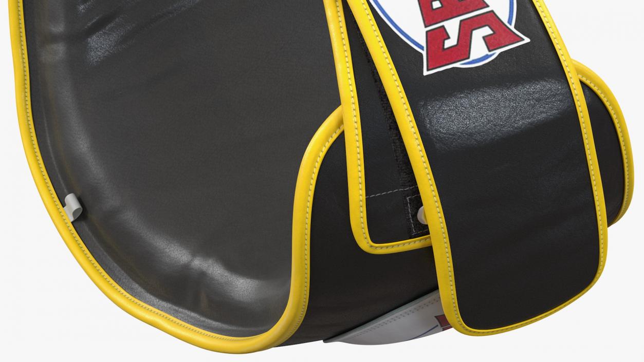 Sandee Velcro Belly Pad Maneken Black Yellow 3D model