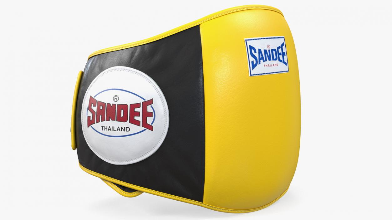 Sandee Velcro Belly Pad Maneken Black Yellow 3D model