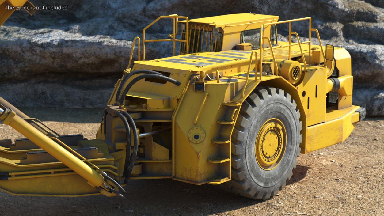 Underground Truck Unload Coal 3D model