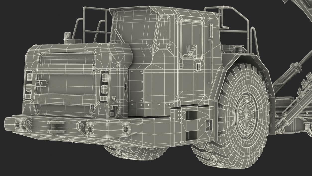 Underground Truck Unload Coal 3D model