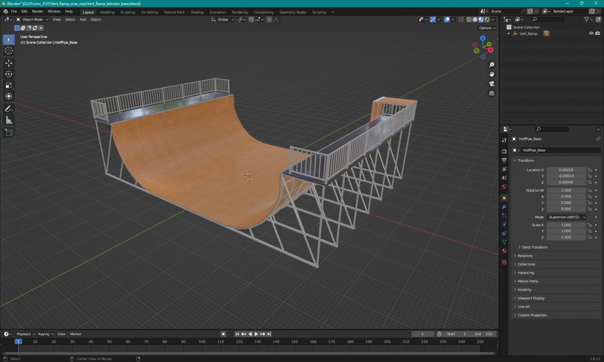 Vert Ramp 3D model