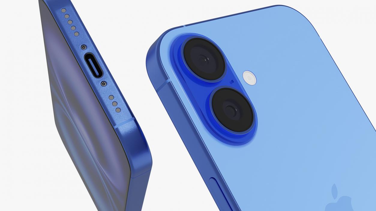 3D IPhone 16 Ultramarine