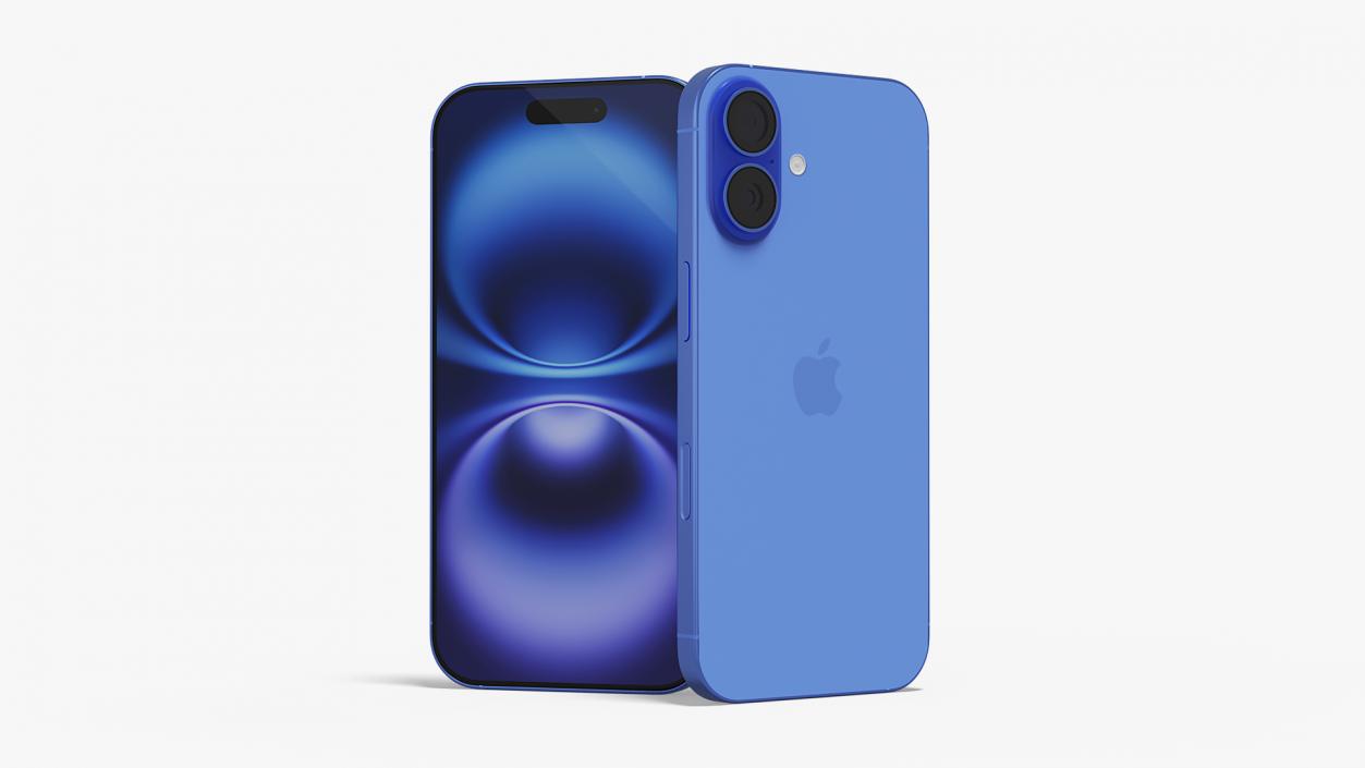 3D IPhone 16 Ultramarine