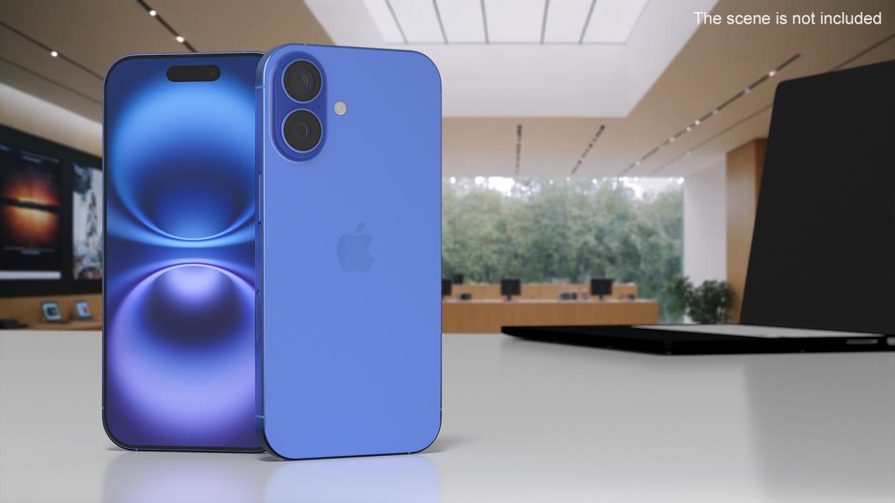 3D IPhone 16 Ultramarine