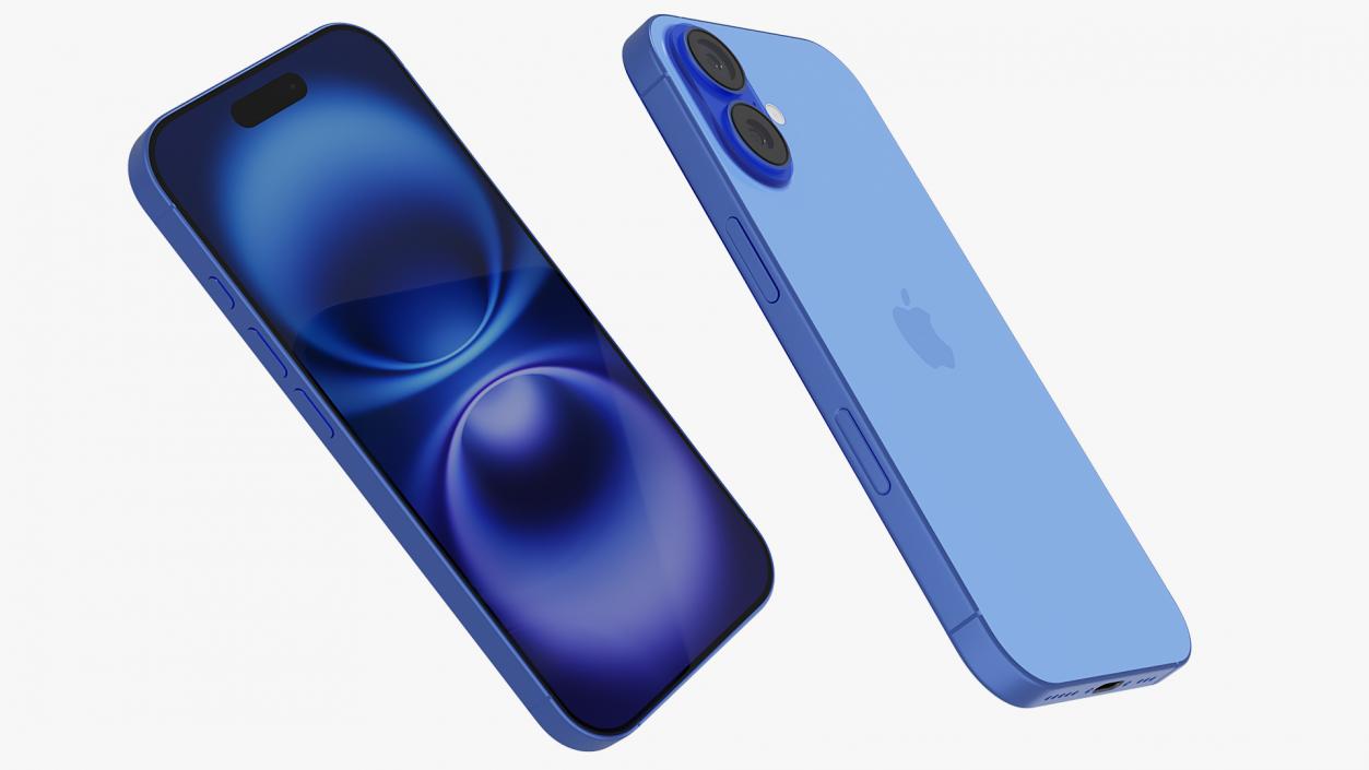 3D IPhone 16 Ultramarine