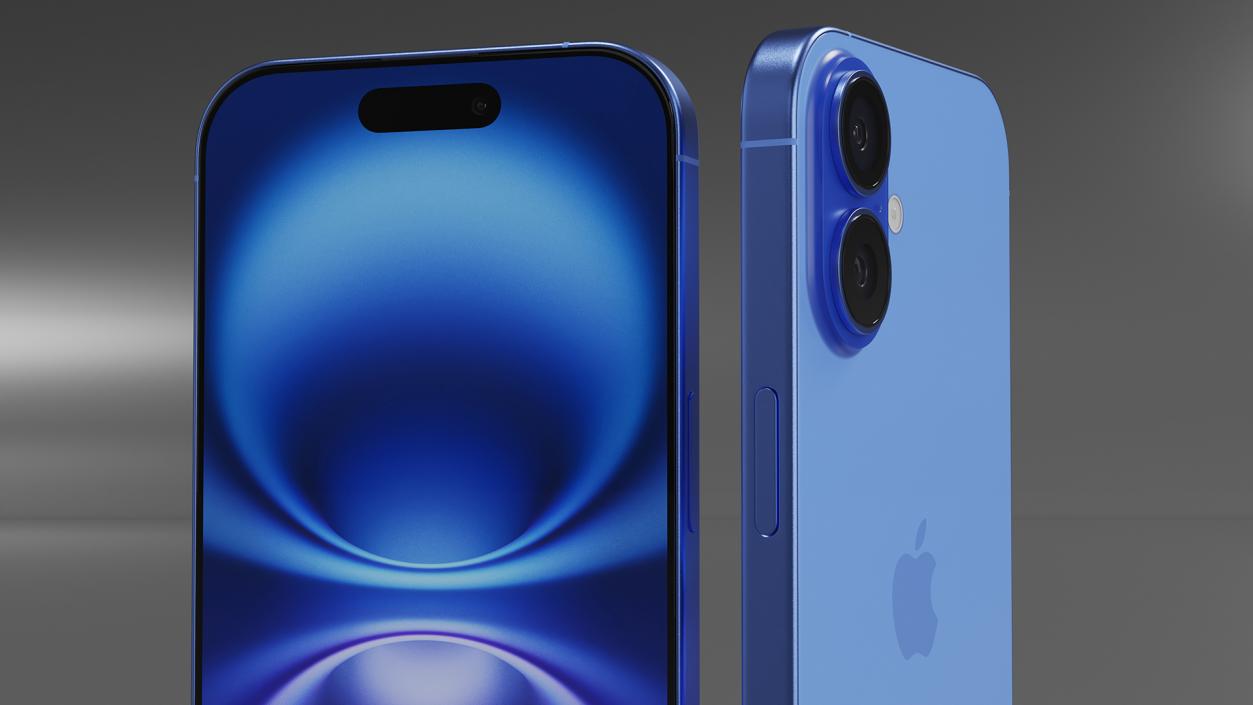 3D IPhone 16 Ultramarine