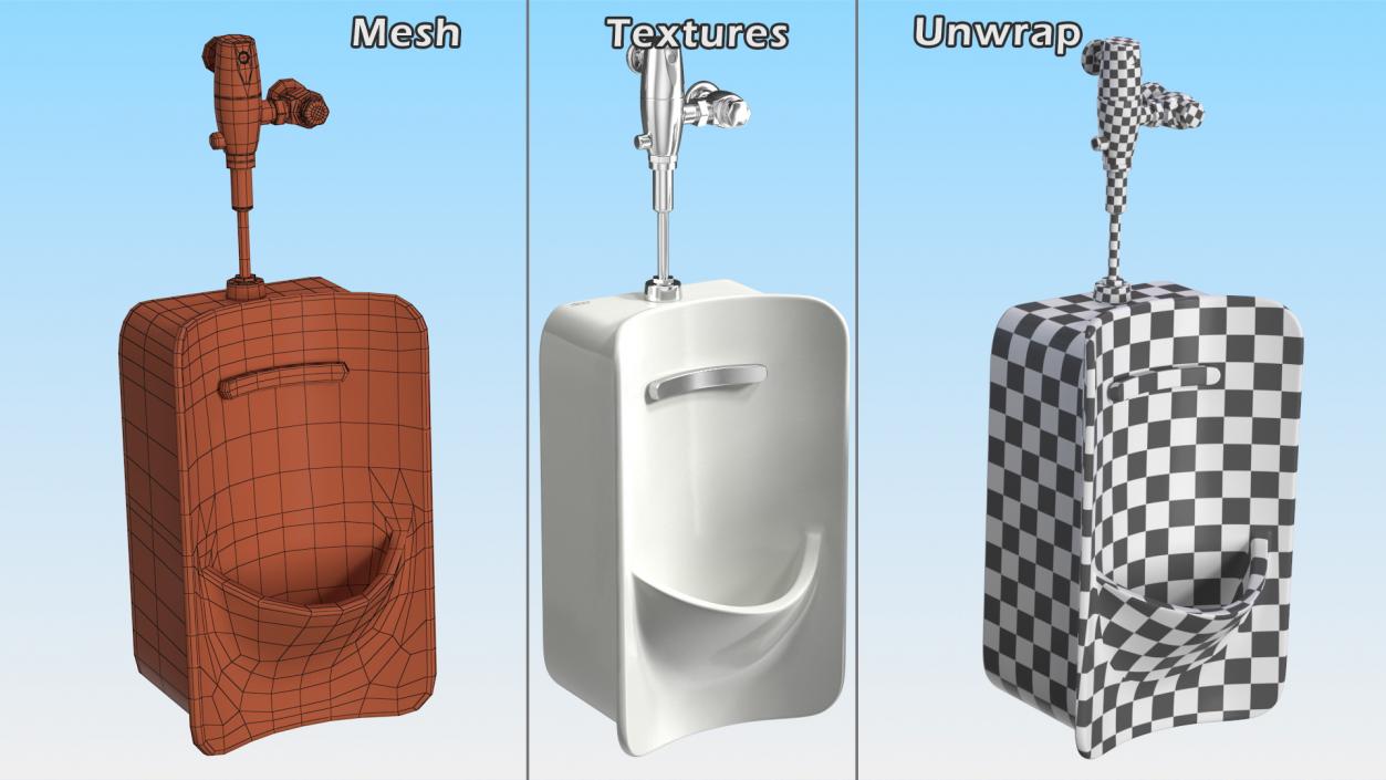 American Standard Greenbrook Top Spud Urinal 3D model