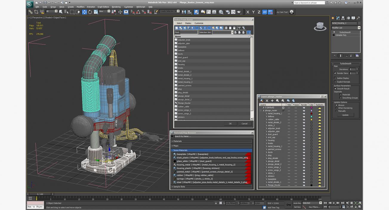 3D Plunge Router Generic