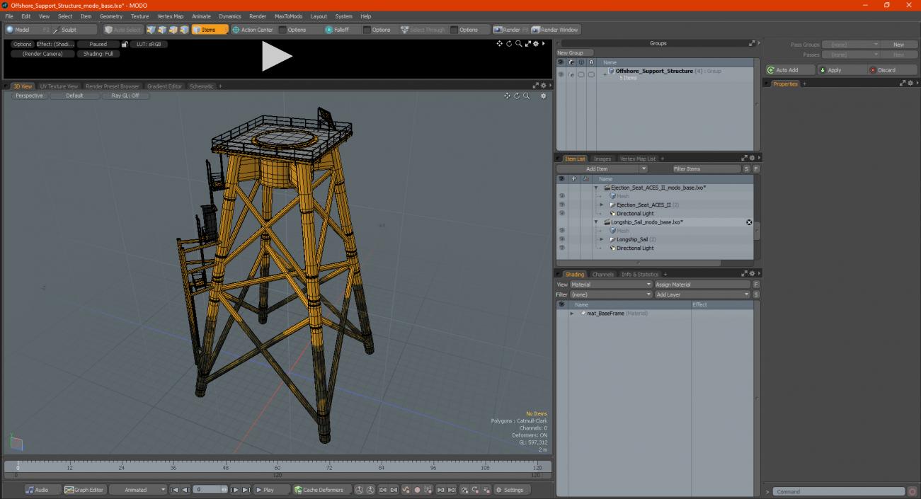 3D Offshore Support Structure