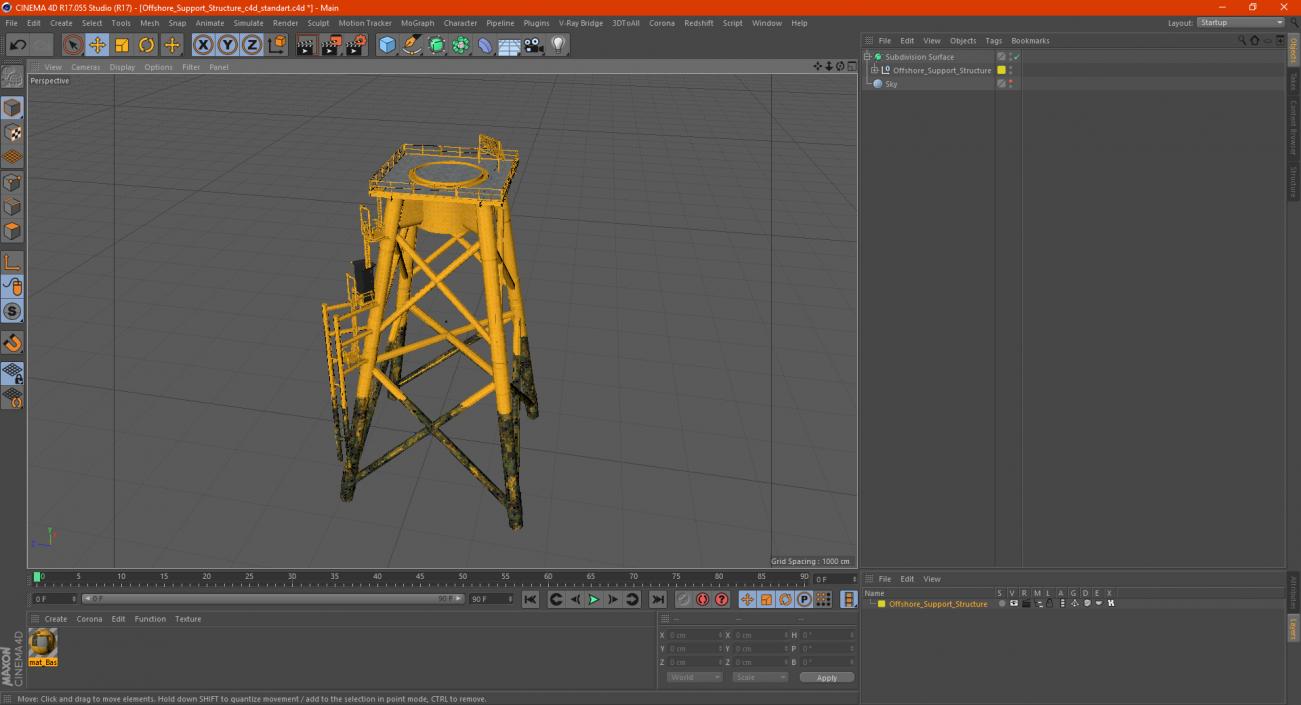 3D Offshore Support Structure