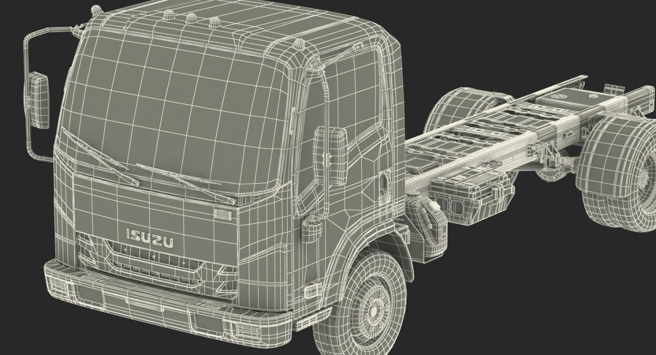 3D Commercial Truck Isuzu NPR 2018