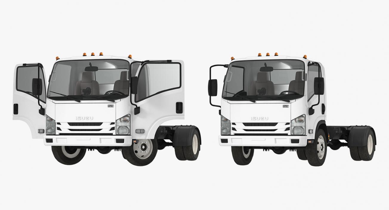 3D Commercial Truck Isuzu NPR 2018