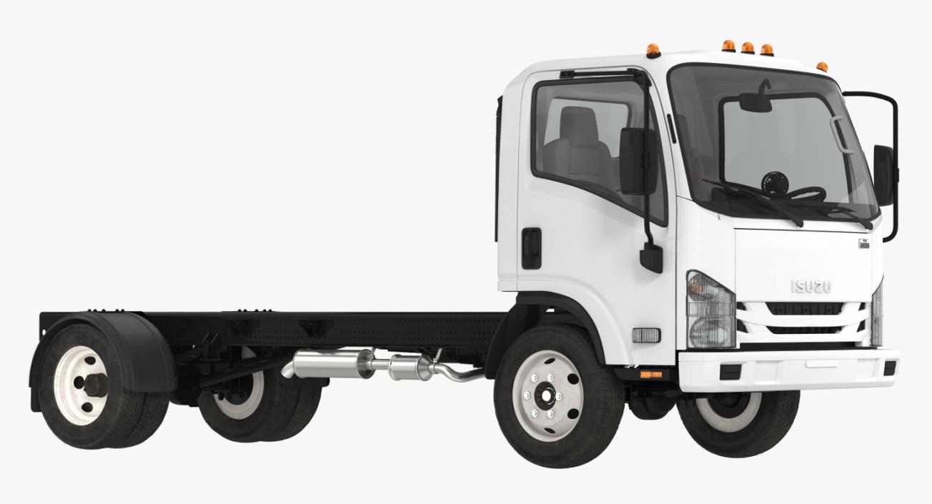 3D Commercial Truck Isuzu NPR 2018