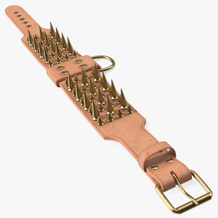 Studded Dog Collar Lying 3D model