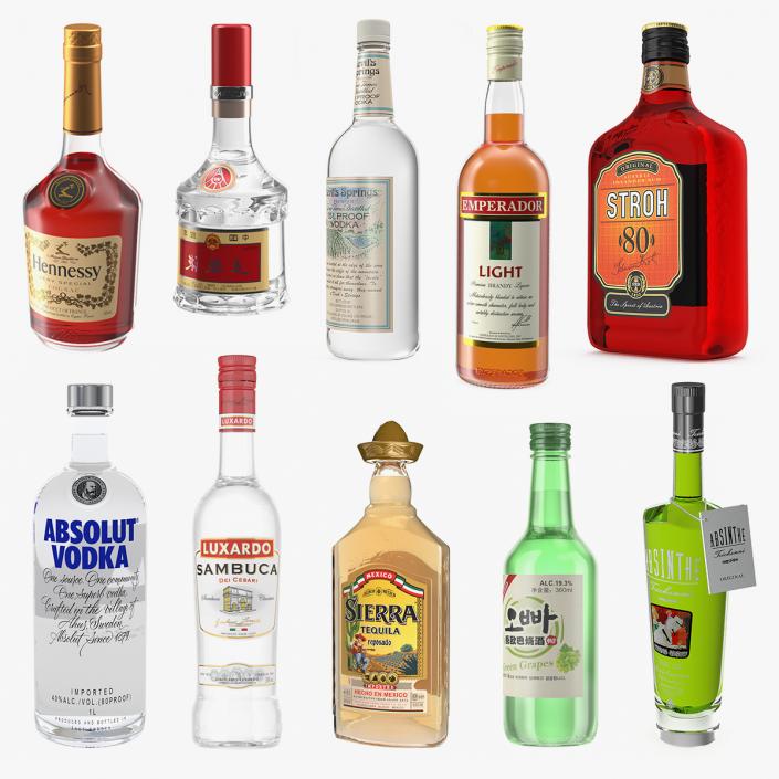 Alcoholic Drinks Collection 8 3D model