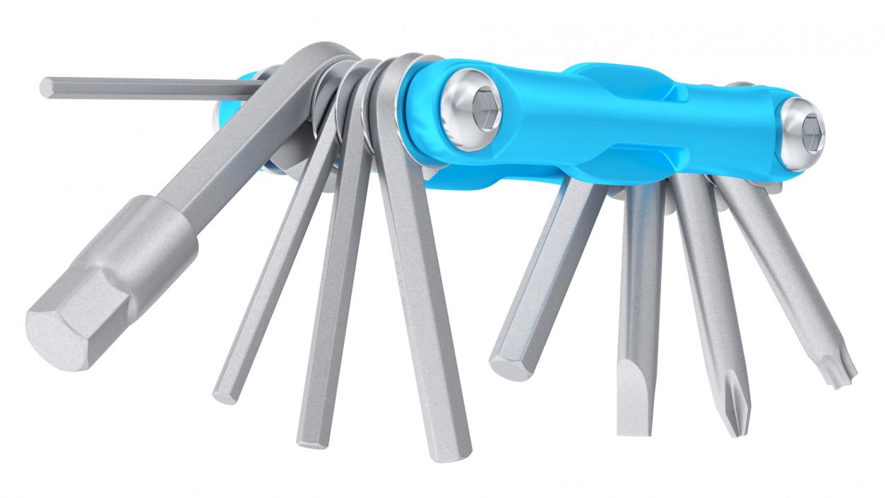 3D Bike Hex Keys Multitool model