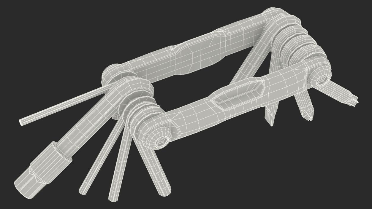 3D Bike Hex Keys Multitool model