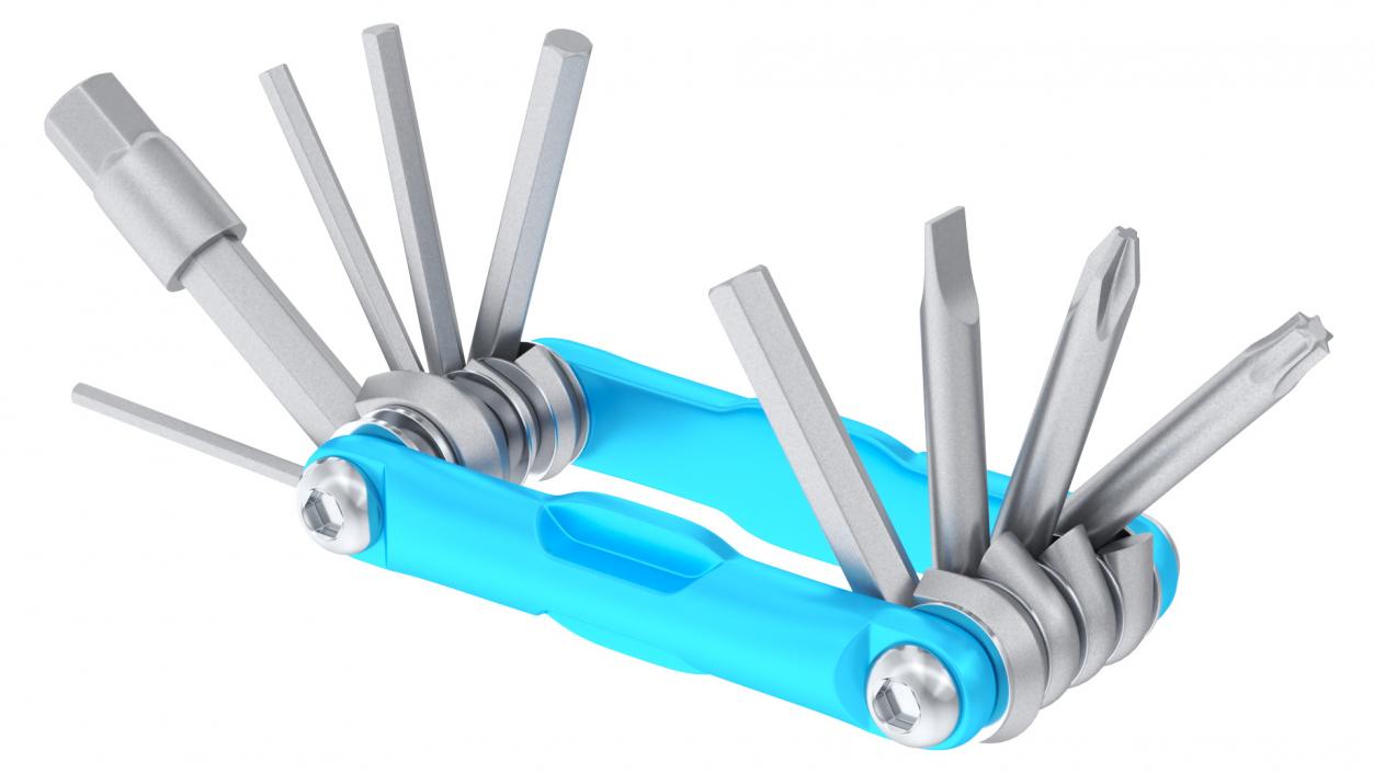 3D Bike Hex Keys Multitool model