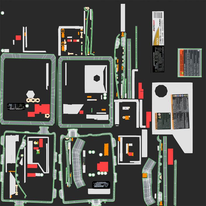 Nissan Leaf Electric Engine 3D