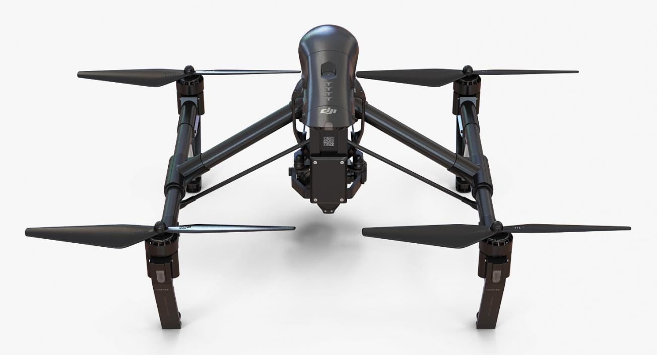 3D model DJI Inspire 1 Quadcopter Black Edition Rigged